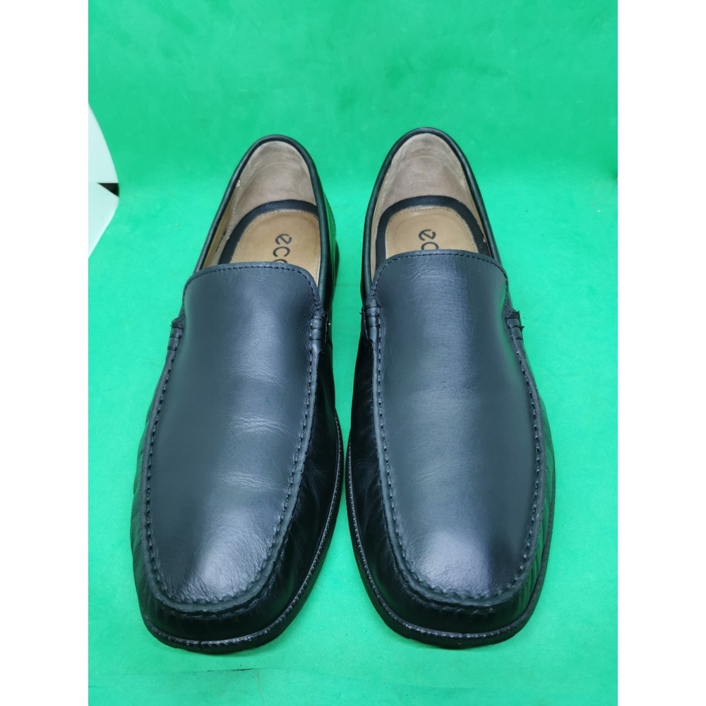ECCO Classic Moc Black Leather Comfortable Driving Loafer Mens Size EUR 43 US 9